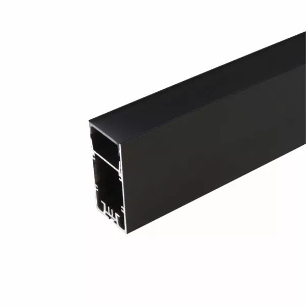 Aluminum Light Profile 30x60mm black anodized for LED strips